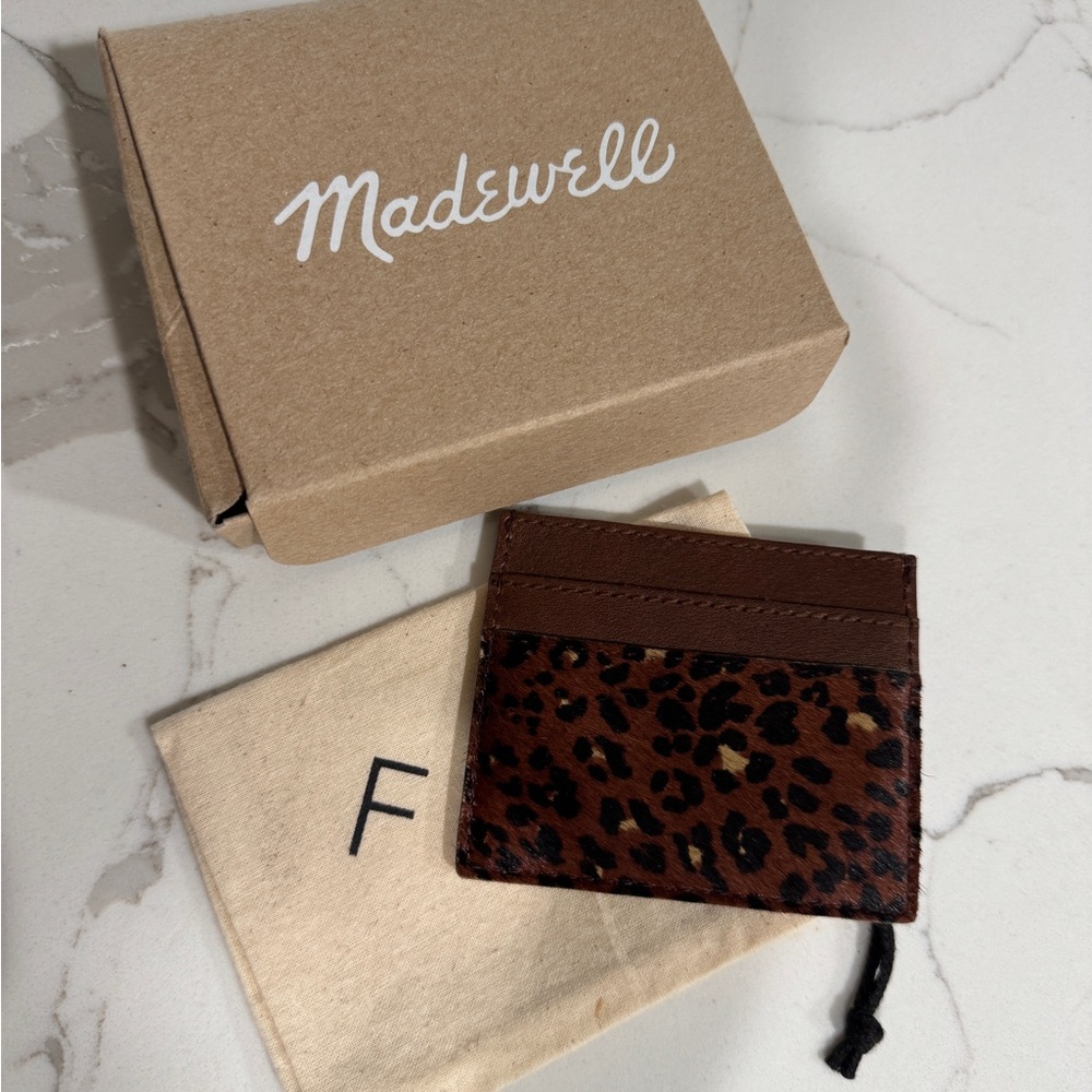 New leopard card case